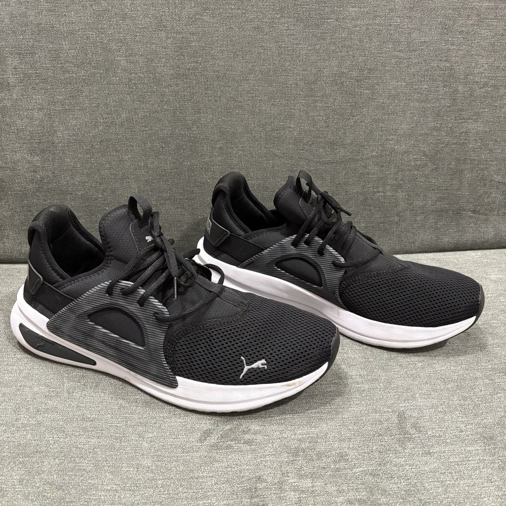 Puma Softride Enzo Evo Hyperwave Black White Men Road Running Shoes 379067-01